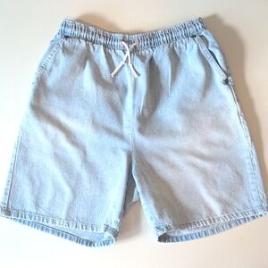 VTG cotton denim Bermuda jorts W drawstring waist. Jean shorts. Medium
